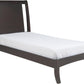 Nevis Queen Size Low Profile Sleigh Bed in Espresso