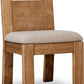 Nia Chenille Upholstered Dining Chair in Lioness and Hyena