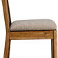 Nia Chenille Upholstered Dining Chair in Lioness and Hyena