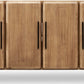 Nia Four Door Acacia Wood Sideboard in Lioness