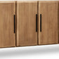 Nia Four Door Acacia Wood Sideboard in Lioness