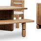 Nia Rectangular Acacia Wood Dining Table in Lioness