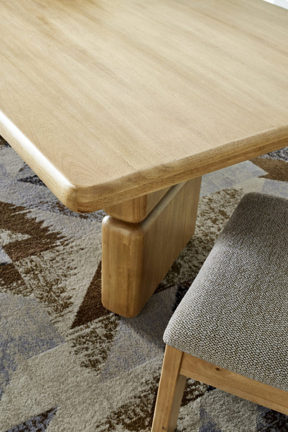 Nia Rectangular Acacia Wood Dining Table in Lioness