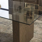 Oakland Glass Table in Brunette