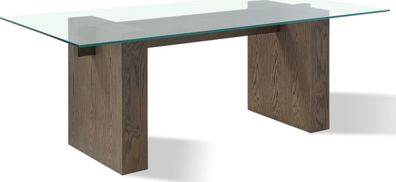 Oakland Glass Table in Brunette