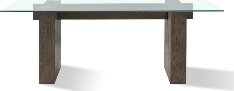 Oakland Glass Table in Brunette