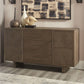 Oakland Three-Drawer Sideboard in Brunette