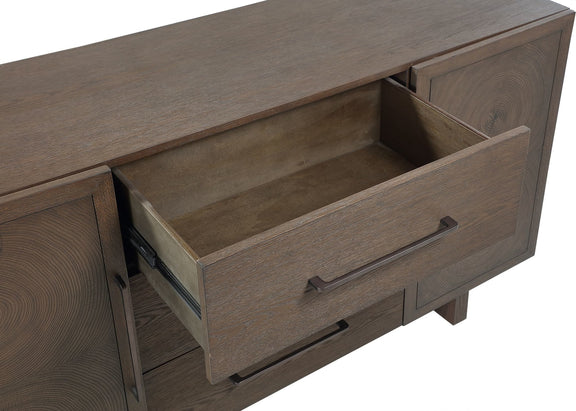 Oakland Three-Drawer Sideboard in Brunette