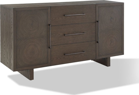 Oakland Three-Drawer Sideboard in Brunette