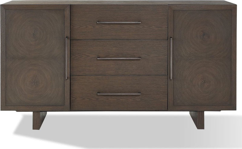 Oakland Three-Drawer Sideboard in Brunette