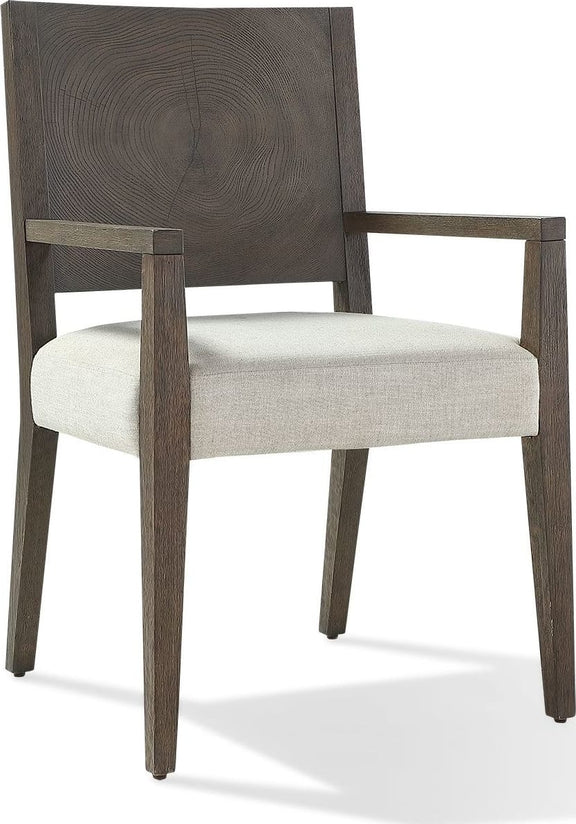 Oakland Wood Arm Chair in Brunette