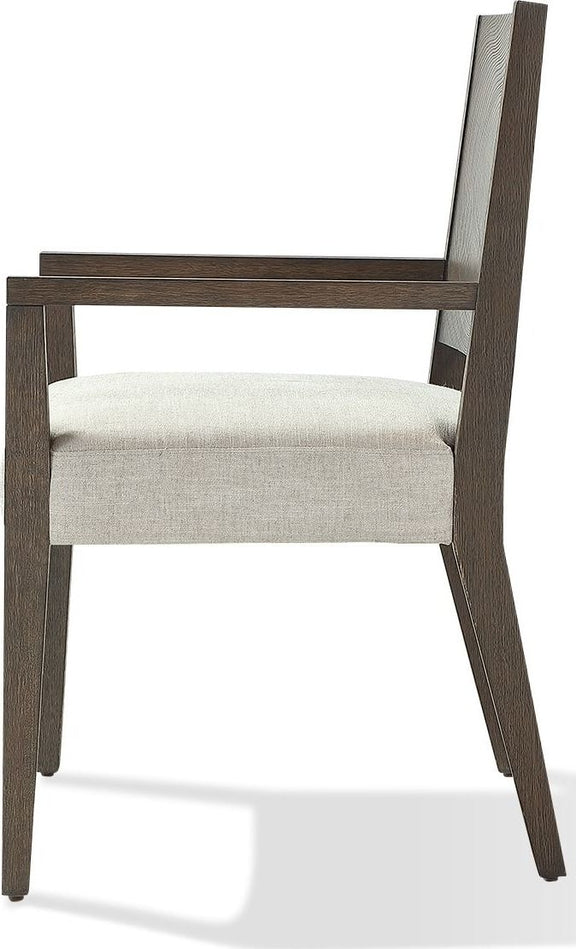 Oakland Wood Arm Chair in Brunette
