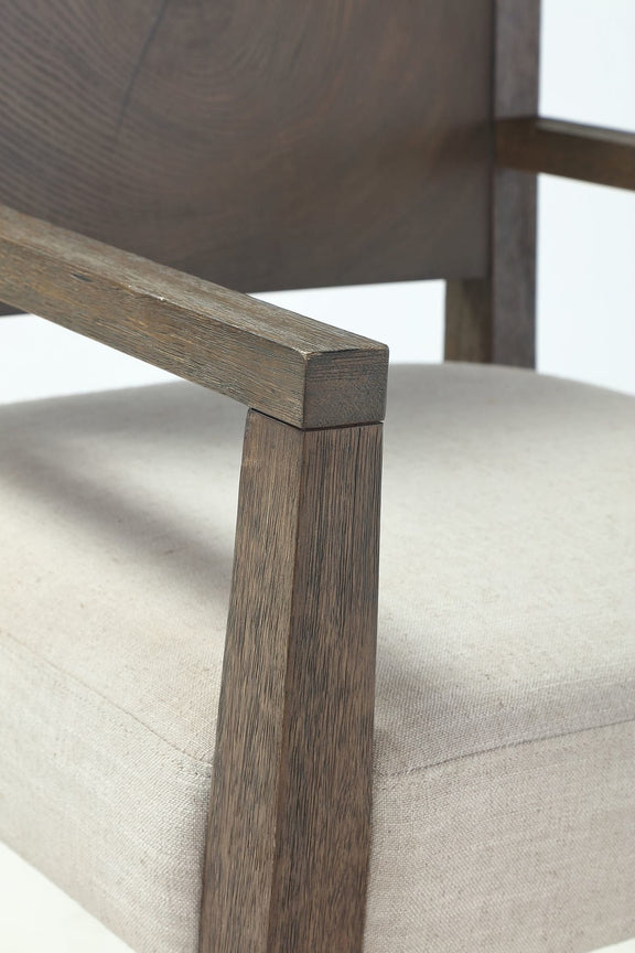 Oakland Wood Arm Chair in Brunette