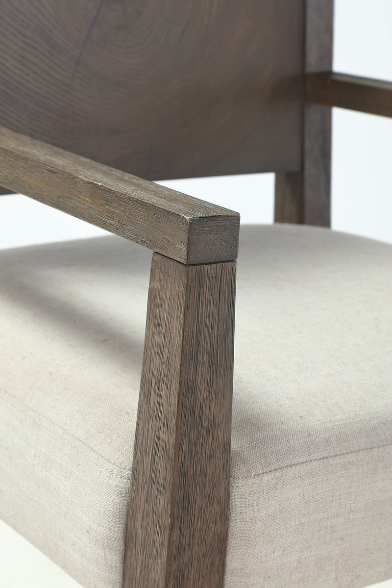 Oakland Wood Arm Chair in Brunette