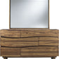 Ocean Six Drawer Solid Wood Dresser in Natural Sengon (2024)