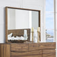 Ocean Solid Wood Floating Glass Mirror in Natural Sengon