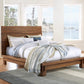 Ocean Full-size Solid Wood Platform Bed in Natural Sengon