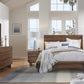 Ocean Queen-size Solid Wood Platform Bed in Natural Sengon