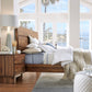 Ocean California King-size Solid Wood Platform Bed in Natural Sengon
