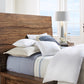 Ocean Queen-size Solid Wood Platform Bed in Natural Sengon