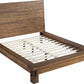 Ocean Queen-size Solid Wood Platform Bed in Natural Sengon