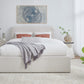 Off-White Upholstered Platform Bed in Ricotta Boucle (2026)
