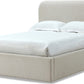 Off-White King-size Upholstered Platform Bed in Ricotta Boucle (2026)