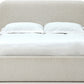 Off-White King-size Upholstered Platform Bed in Ricotta Boucle (2026)