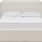 Off-White Upholstered Platform Bed in Whipped Honey Linen (2026)