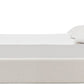 Off-White Upholstered Platform Bed in Whipped Honey Linen (2026)