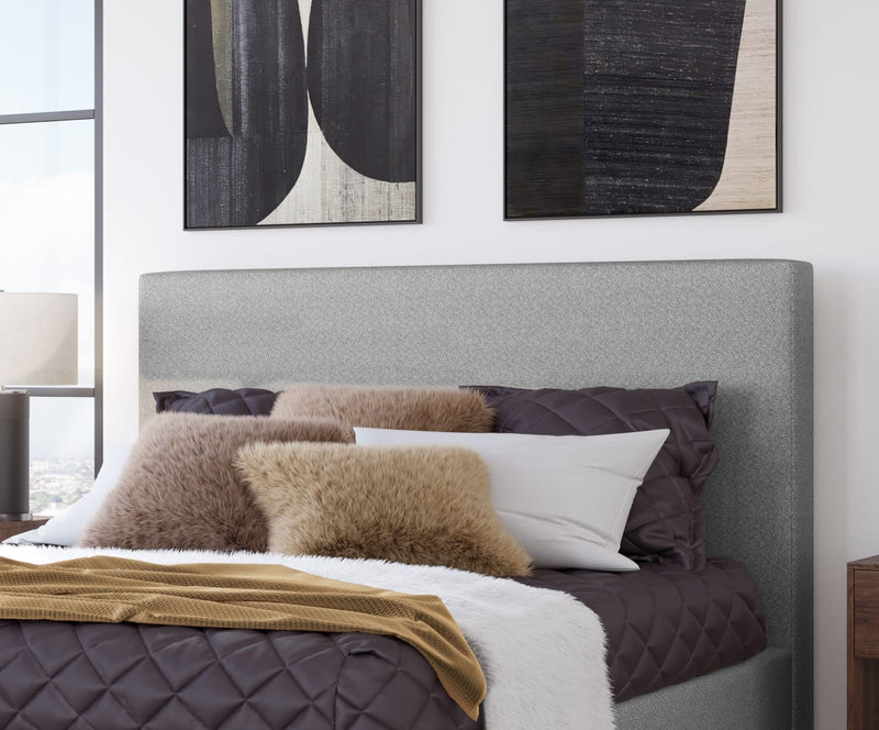 Olivia Full-Size Upholstered Headboard in Pewter (2026)