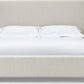 Olivia King-Size Upholstered Platform Bed in Ivory (2026)