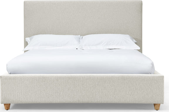 Olivia King-Size Upholstered Platform Bed in Ivory (2026)