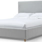 Olivia Full-Size Upholstered Platform Bed in Linen (2026)