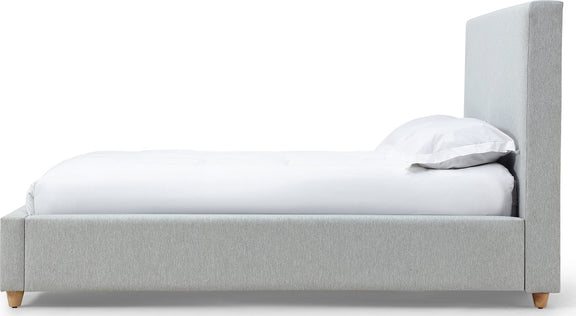 Olivia Queen-Size Upholstered Platform Bed in Linen (2026)