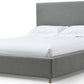 Olivia California King-Size Upholstered Platform Bed in Pewter (2026)