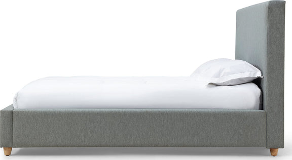 Olivia King-Size Upholstered Platform Bed in Pewter (2026)