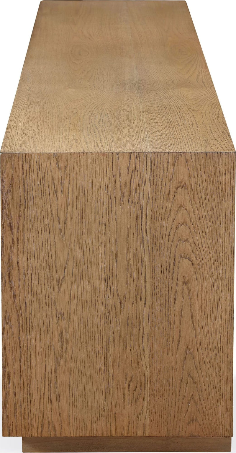 One Coastal Modern 74 inch TV Console in Bisque