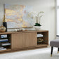 One Coastal Modern 84 inch TV Console in Bisque