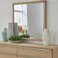 One Coastal Modern Dresser Mirror in Bisque