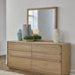 One Coastal Modern Dresser Mirror in Bisque