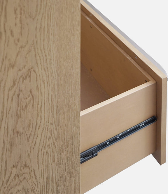 One Coastal Modern Five Drawer Chest in Bisque
