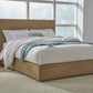 One Coastal Modern Queen-size Platform Bed in Bisque