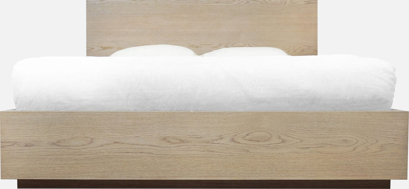 One Coastal Modern California King-size Platform Bed in Bisque