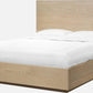 One Coastal Modern California King-size Platform Bed in Bisque