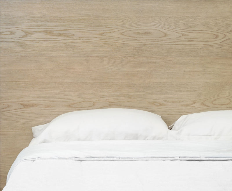 One Coastal Modern California King-size Platform Bed in Bisque