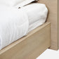 One Coastal Modern Queen-size Platform Bed in Bisque