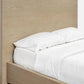 One Coastal Modern Queen-size Platform Bed in Bisque