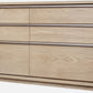 One Coastal Modern Six Drawer Dresser in Bisque