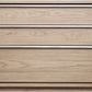 One Coastal Modern Three Drawer USB-charging Nightstand in Bisque